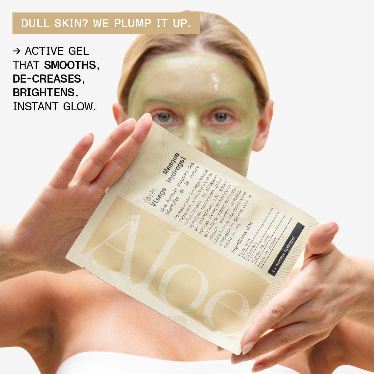 Hydrogel Plumping Face Mask - Aloe Vera & Collagen