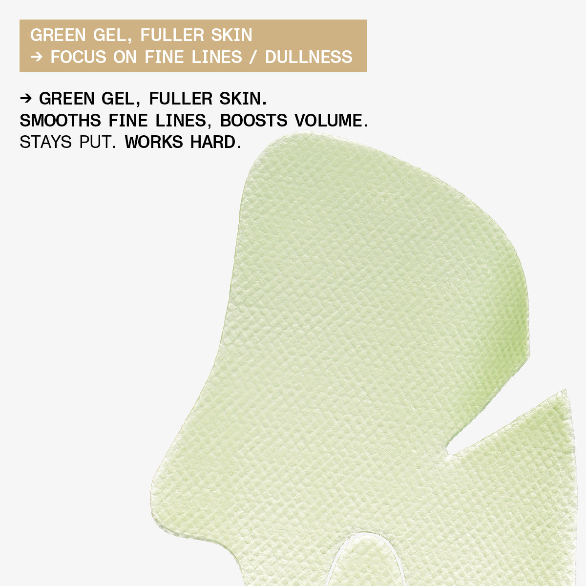 Hydrogel Plumping Face Mask - Aloe Vera & Collagen